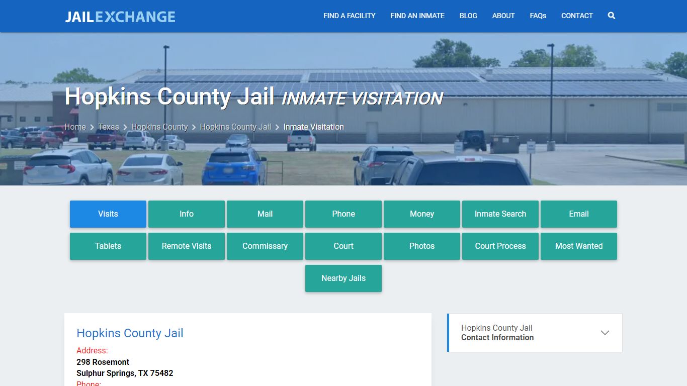 Hopkins County Jail Inmate Visitation - Jail Exchange